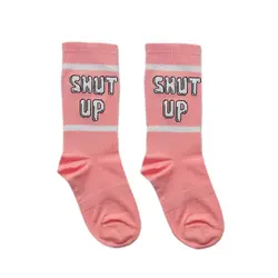 جوراب ساقدار ورزشی طرح SHUT UP