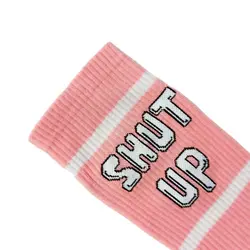 جوراب ساقدار ورزشی طرح SHUT UP
