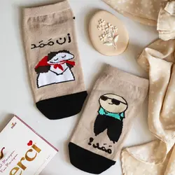 جوراب مچی طرح ممد و زن ممد