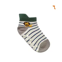 جوراب پسرانه کوکو بی یو طرح حیوانات جنگل سایز 4تا6 سال
