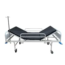 تخت بیمار دو شکن فلزی