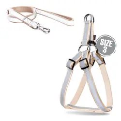 قلاده کتفی شبرنگ همراه با لید NinaPet سایز 3