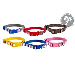 قلاده گردنی چند رنگ بدون لید NinaPet سایز 2