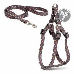 قلاده کتفی پترن همراه با لید NinaPet سایز 2