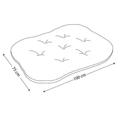 تشک بیضی سگ NinaPet Oval VIP سایز 3 کد 3642T