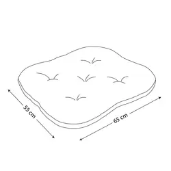 تشک بیضی سگ بمبی NinaPet Oval VIP سایز 1 کد 3621T