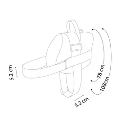 قلاده کتفی کماندو بدون لید NinaPet سایز 4