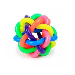 توپ ماکارونی Ball Rainbow Color Rubber Material سایز بزرگ