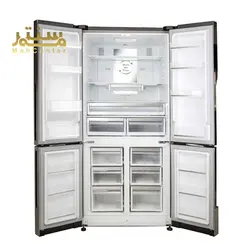 ساید بای ساید هیمالیا مدل تسلا HRFN60504 سفید متالیک