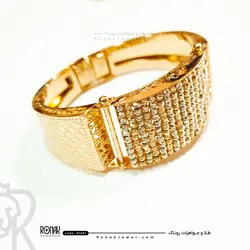 دستبند البراندو کد 33401 - طلا و جواهر روناک