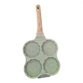 ماهیتابه نچسپ گرانیت 4 تکه طرح دار ( تابه پنکیک چهارخانه ) وارداتی