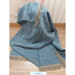 گلیم دستباف آبی آسمانی - کد 5/29