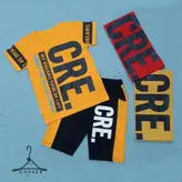 ست تیشرت و شلوارک پسرانه طرح CRE سایز ۵۰-۵۵-۶۰-۶۵ مناسب ۵ تا ۱۶ سال