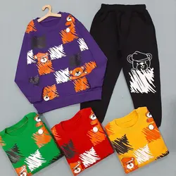 بلوز و شلوار ست دورس بچگانه پسرانه و دخترانه تدی سایز ۴۰-۴۵-۵۰-۵۵-۶۰ مناسب ۱ تا ۱۳ سال