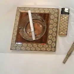 باکس هدیه خاتم کاری (زیرسیگاری،جاسیگاری، چوب سیگار، فندک)