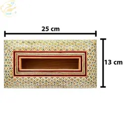 ست جعبه دستمال، سطل، جاکاردی،شکلات خوری خاتم کاری تخمه دار اعلا
