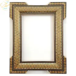 قاب سه گل خاتم کاری (A4) لوح تقدیر پره وارو گوشه دار 21*30