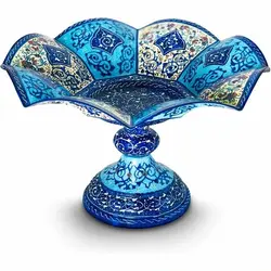 شیرینی خوری میناکاری 20 سانتی مدل گلبرگ - بته چی