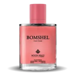 عطر جیبی زنانه وودی سنس مدل بام شل Bomshel