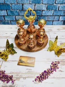 جا ادویه ای مسی و نمکدان