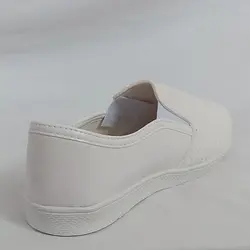 کفش روزمره زنانه مدل پوست ماری پولک رنگ سفید