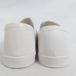 کفش روزمره زنانه مدل پوست ماری پولک رنگ سفید