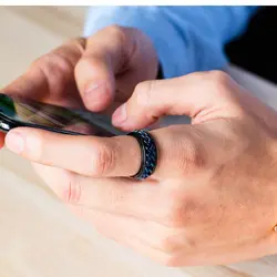 انگشتر مدل زنجیر دار اسپینر کد BB