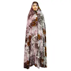 چادر نماز مدل گل درشت به همراه مقنعه