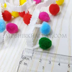 نوار پوم پوم 7 رنگ - خرازی آنلاین مشیرخلوت