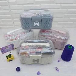 جعبه لوازم خیاطی مدل بازن - خرازی آنلاین مشیرخلوت