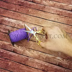 قیچی گلدوزی دسته طلایی - خرازی آنلاین مشیرخلوت