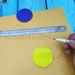 کاغذ الگو کاهی زرد - خرازی آنلاین مشیرخلوت