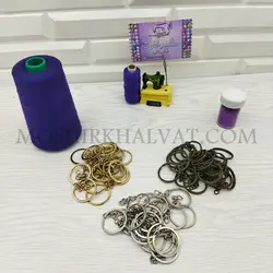 حلقه جاکلیدی زنجیردار خارجی بسته 100 عددی - خرازی آنلاین مشیرخلوت