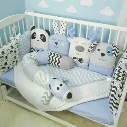 کوسن و گارد طرح دار مناسب تخت نوزاد