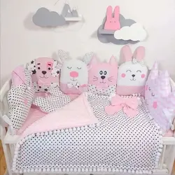 کوسن و گارد طرح دار مناسب تخت نوزاد