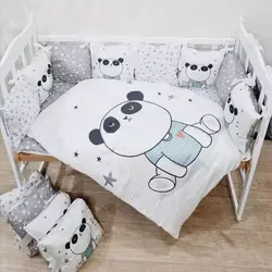 کوسن و گارد طرح دار مناسب تخت نوزاد