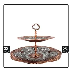 شیرینی خوری دو طبقه قلم کاری