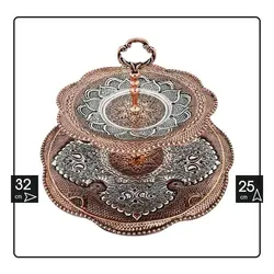 شیرینی خوری دو طبقه قلم کاری