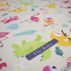 زیرانداز تعویض ضدآب دیروحه طرح فلامینگو