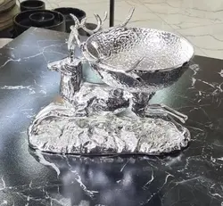 دکوری ظروف پذیرایی طرح گوزن ( پشت کاسه و پشت بشقاب )