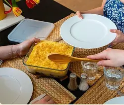 ماهیتابه مربع تک سایز پیرکس فرانسه