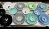 سرویس ۲۶پارچه ۶نفره پارادایس دیوالی سبز مغز پسته ای اصل لومینارک فرانسه