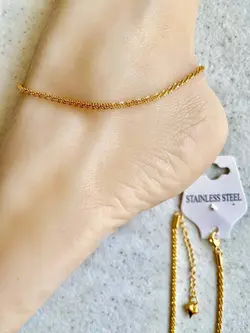 پابند استیل مدل خاویاری طلایی و نقره ای