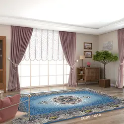 فرشینه هال و پذیرایی کد H310 رویه مخمل درجه یک پشت چرم استپ دار بدون سُر