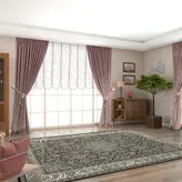 فرشینه هال و پذیرایی کد H124 رویه مخمل درجه یک پشت چرم استپ دار بدون سُر