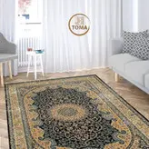 فرشینه هال و پذیرایی کد H137 رویه مخمل درجه یک پشت چرم استپ دار بدون سُر