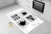 قیمت فرشینه آشپزخانه کد 021 رویه مخمل درجه یک پشت چرم استپ دار بدون سُر