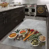 خرید فرشینه آشپزخانه کد 036 رویه مخمل درجه یک پشت چرم استپ دار بدون سُر
