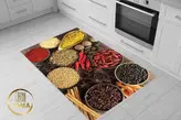 فرشینه آشپزخانه کد 032 رویه مخمل درجه یک پشت چرم استپ دار بدون سُر