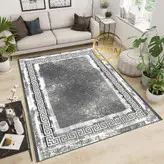 خرید اینترنتی فرشینه هال و پذیرایی کد H174 مخمل تُرک استپ دار بدون سُر